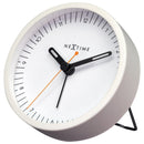 Table Alarm Clock 9x9x7.5cm - Silent - Light function /Metal "Small"