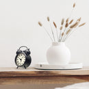 Table Alarm Clock 9x13x5cm - Silent - Light function - Metal "Table Amsterdam Small"