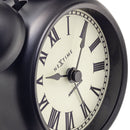 Table Alarm Clock 9x13x5cm - Silent - Light function - Metal "Table Amsterdam Small"