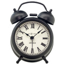 Table Alarm Clock 9x13x5cm - Silent - Light function - Metal "Table Amsterdam Small"