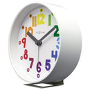 Table Alarm Clock 12.5x13x5.5cm - Silent - Light function / colour - Plastic "Sophia Small"