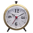 Table Alarm Clock 9x10.8x5cm - Silent - Luminous hands - Metal "Harvey"