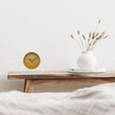 Table Alarm Clock 14x13x7cm - Silent - Metal - "Berlin Table"