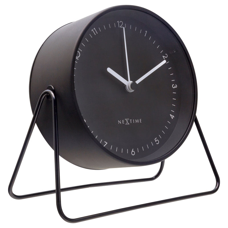 Table Alarm Clock 14x13x7cm - Silent - Metal - "Berlin Table"