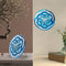 Table/Wall clock 20cm - Silent - Tempered Glass - "Cosmo Table"