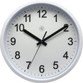Front Picture 7307WI,Robust,Wall Clock,Step,Plastic,White,#color_white