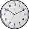 Front Picture 7317-V2,New,Wall Clock,Silent,Plastic,Black