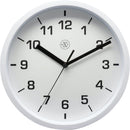 Front Picture 7321WI,Easy Small,Wall Clock,Step,Plastic,White,