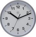 Front Picture 7321ZI,Easy Small,Wall Clock,Step,Plastic,Silver,#color_silver
