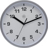 Front Picture 7321ZI,Easy Small,Wall Clock,Step,Plastic,Silver,#color_silver
