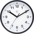 Front Picture 7321ZW,Easy Small,Wall Clock,Step,Plastic,Black,#color_black