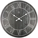 Front Picture 7345ZW,Paul,Wall clock,Wood,Black,