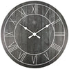 Front Picture 7345ZW,Paul,Wall clock,Wood,Black,#color_black