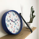 Wall clock -  30 cm - Plastic - 'Alpaca'