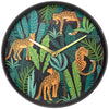 Front Picture 7355, Urban Jungle,Wall clock,Plastic,Black