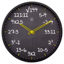 Horloge murale 30cm-Silencieux-Plastique- "Maths"