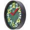 Wall clock 30cm - Silent - Green - Plastic - "Chalkboard"