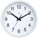 Wall clock 25.5cm - Silent - Plastic - "Robust"