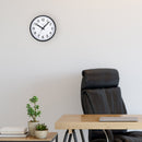 Wall clock 25.5cm - Silent - Plastic - "Robust"