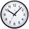 Wall clock 25.5cm - Silent - Plastic - "Robust"