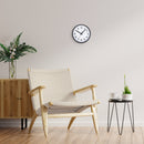 Wall clock 25.5cm - Silent - Plastic - "Robust"