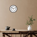 Horloge murale 26cm - Silencieuse - Plastique - "Peter"