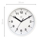 Wall clock 20cm - Silent - Plastic - "Easy Small"