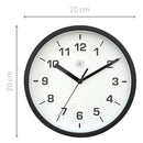 Horloge murale 20cm - Silencieuse - Plastique - "Easy Small"