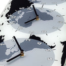 Wall clock - 50 x 18.6 x 3.6 cm - Glass - World time clock- 'Mondial'