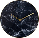 Front Picture 8189ZW,Marble,Wall clock,Silent,Glass,Black / Gold