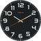 Front Picture 8817ZW,Classy Round,Wall clock,Silent,Glass,#color_black