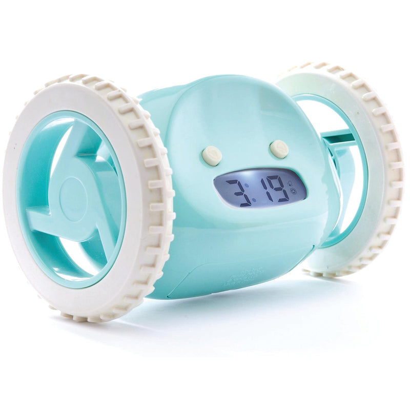 Clocky Blue - Alarm clock on wheels
