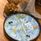 Wall clock 30cm - Silent - Blue - Plastic - "Pond"