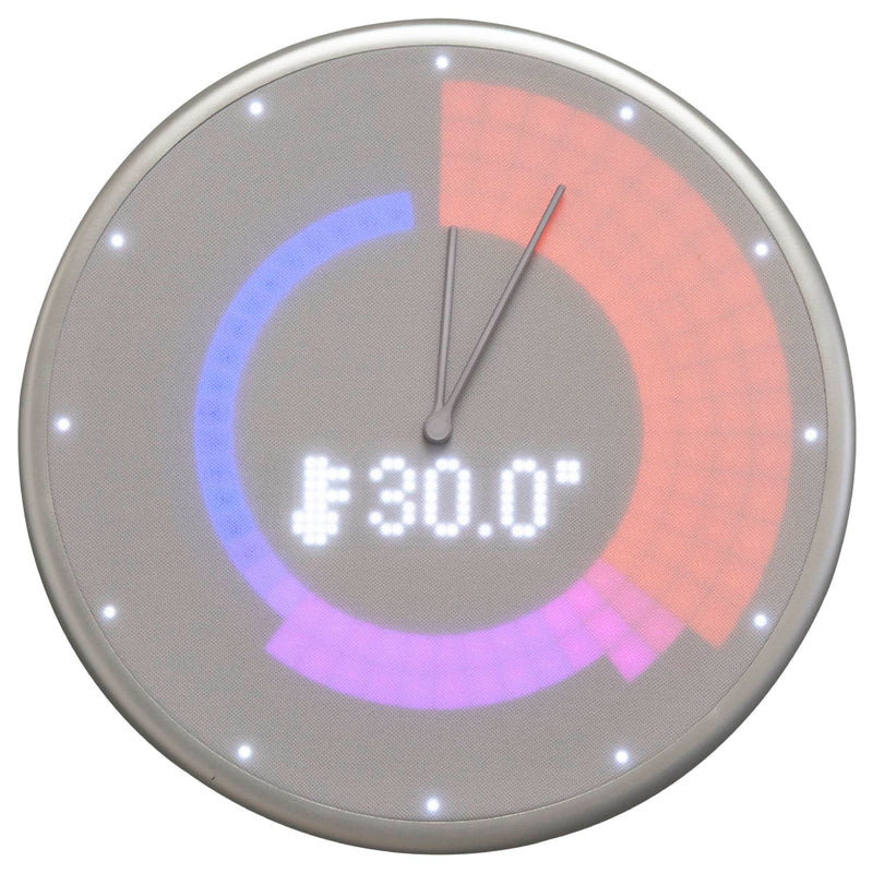 Smart Wall Clock - Glance Clock - Silver Grey
