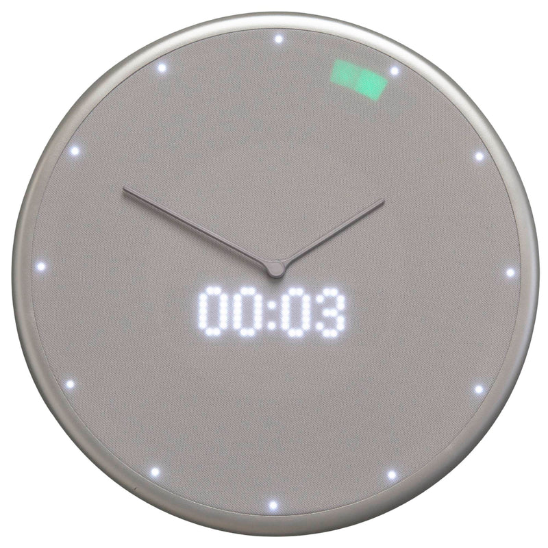 Slimme wandklok - Glance clock  - Zilver Grijs